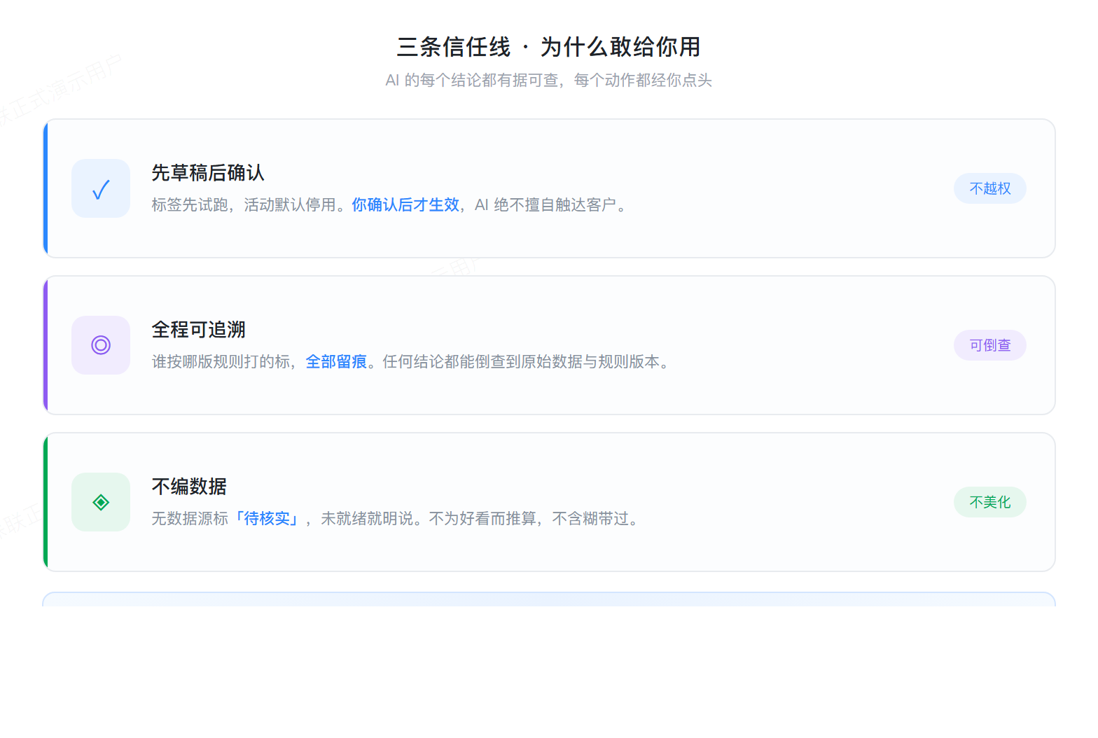 三条信任线