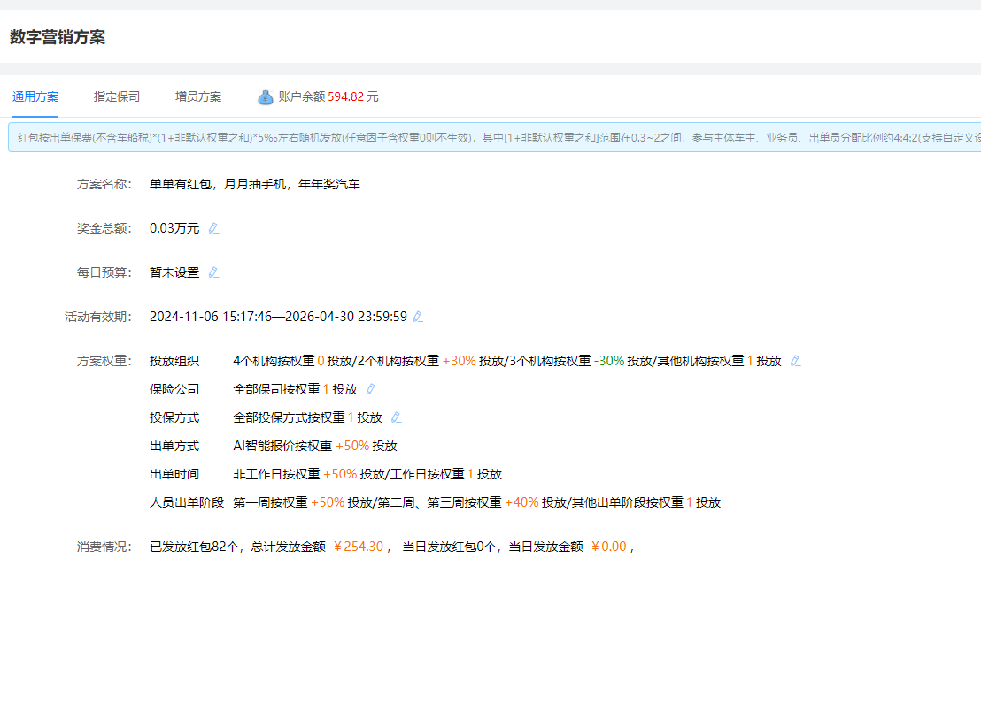 通用营销方案